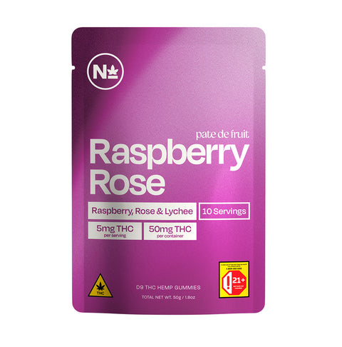 Raspberry Rose Pâte de Fruit 50mg THC