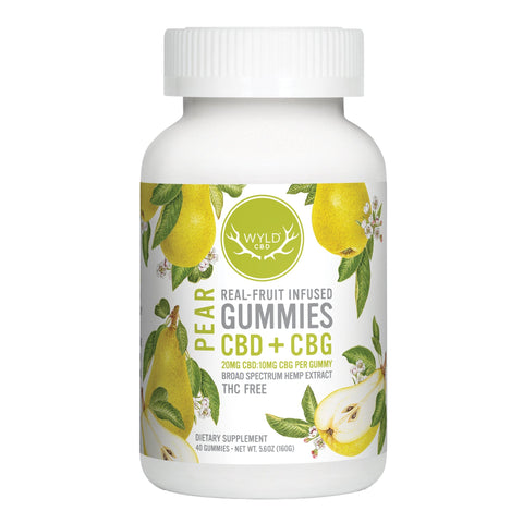 Pear Real - Fruit Infused Gummies CBD+CBG 800mg CBD - Hemp House