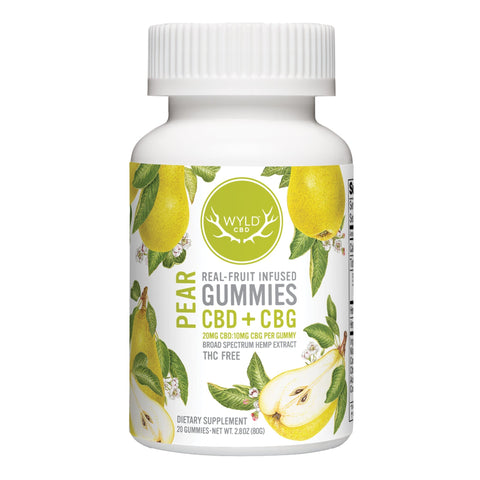 Pear Real - Fruit Infused Gummies CBD+CBG 400mg CBD - Hemp House