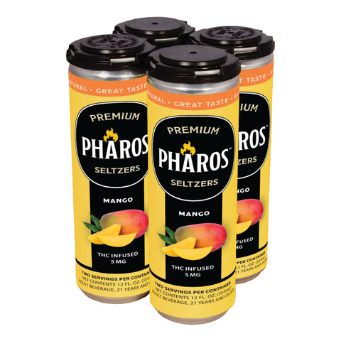 PHAROS Premium Seltzers 5mg THC (4 Flavors)