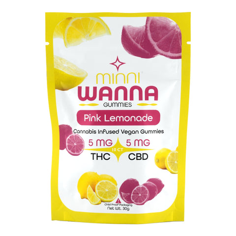 Pink Lemonade THC+CBD 1:1 Gummies 50mg THC - Hemp House