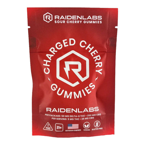 Charged Cherry THC+CBG Gummies 50mg THC - Hemp House