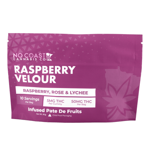 Raspberry Rose Pâte de Fruit 50mg THC - Hemp House