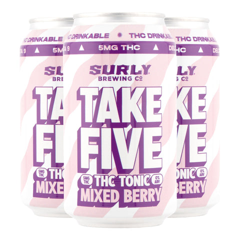 Take Five Mixed Berry Infused Beverage 5mg THC - Hemp House