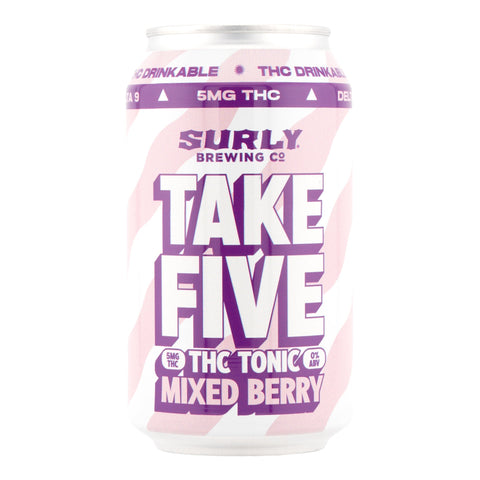 Take Five Mixed Berry Infused Beverage 5mg THC - Hemp House