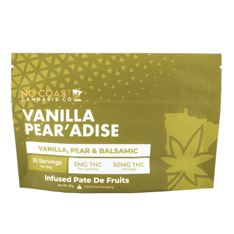 Vanilla Pear'adise Pâte de Fruit 50mg THC - Hemp House