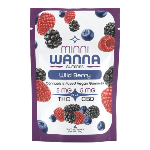 Wild Berry THC+CBD 1:1 Gummies 50mg THC - Hemp House