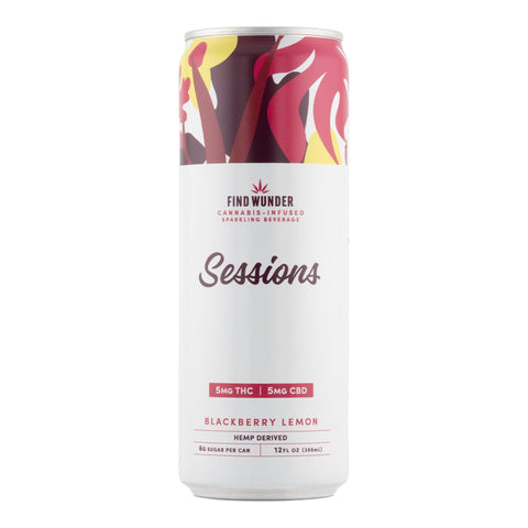 Sessions Blackberry Lemon Sparkling Beverage 5mg THC - Hemp House