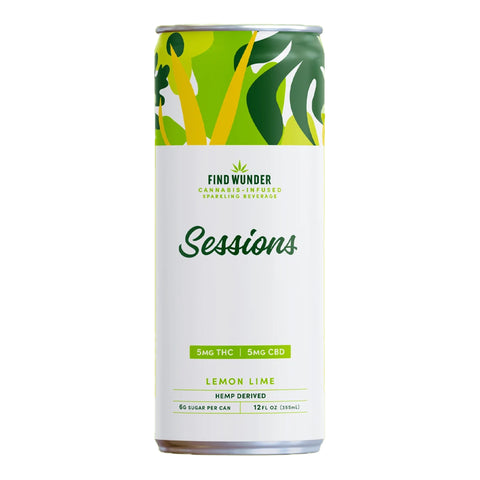 FIND WUNDER Sessions Sparkling Beverage 5mg THC (2 Flavors)