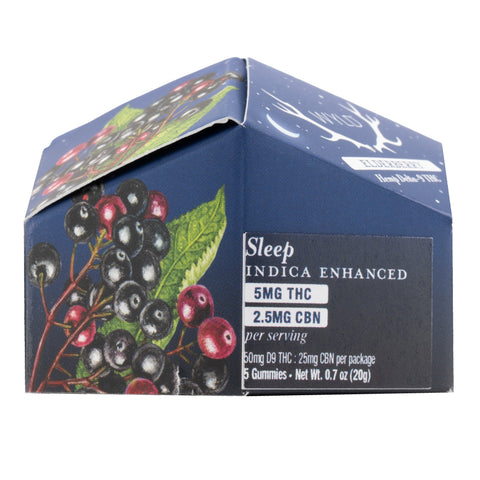 Elderberry Indica Enhanced THC+CBN Gummies 50mg THC - Hemp House