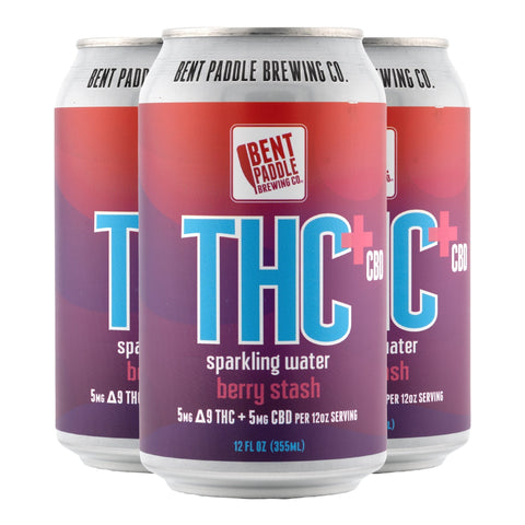 Berry Stash THC+CBD Sparkling Water 5mg THC - Hemp House