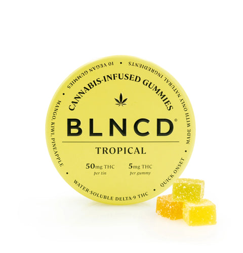 Tropical Nano Emulsion Gummies 50mg THC