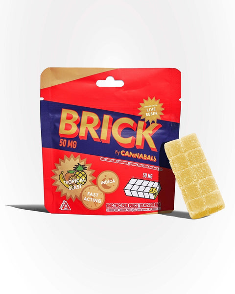 Tropical Blast Live Resin Nano THC Gummy Bar 50mg THC - Hemp House