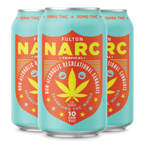 Narc Triple Berry Sparkling Water 10mg THC - Hemp House