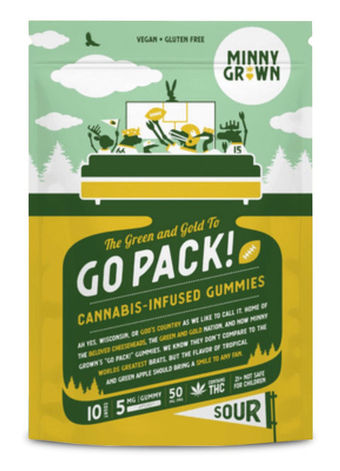 Go Pack! Cannabis - Infused Gummies 50mg THC - Hemp House