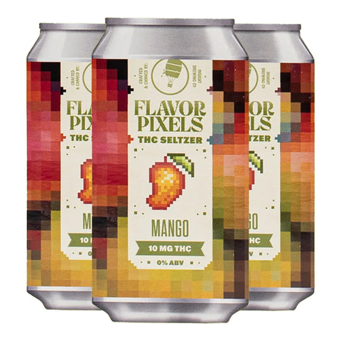 Flavor Pixels Mango Seltzer 10mg THC - Hemp House