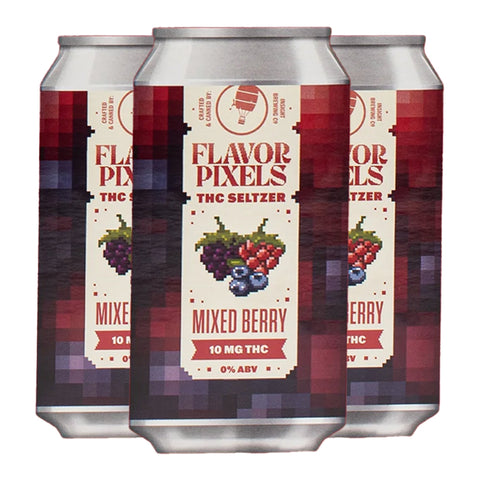 Flavor Pixels Mixed Berry Seltzer 10mg THC - Hemp House
