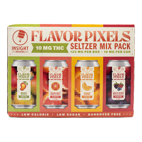 INSIGHT Flavor Pixels THC Seltzer Mixed 12 Pack