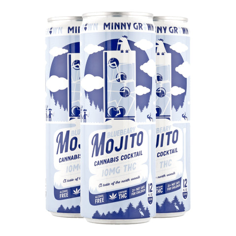 Blueberry Mojito Cannabis Infused Cocktail 10mg THC - Hemp House