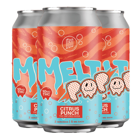 Melt Pop Citrus Punch Infused Soda 10mg THC - Hemp House