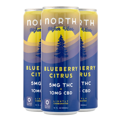 Higher Vibes Pineapple Orange THC+CBD Sparkling Seltzer 5mg THC - Hemp House