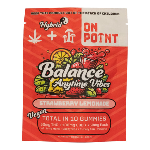 Strawberry Lemonade Functional Mushroom Gummies 50mg THC - Hemp House