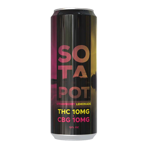 Strawberry Lemonade THC+CBG Infused Sparkling Lemonade 10mg THC - Hemp House