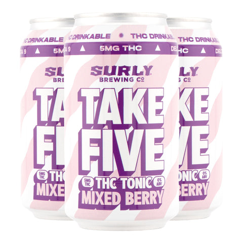 Take Five Tonic Lime Infused Beverage 5mg THC - Hemp House