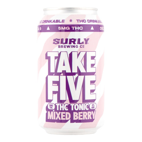 Take Five Tonic Lime Infused Beverage 5mg THC - Hemp House