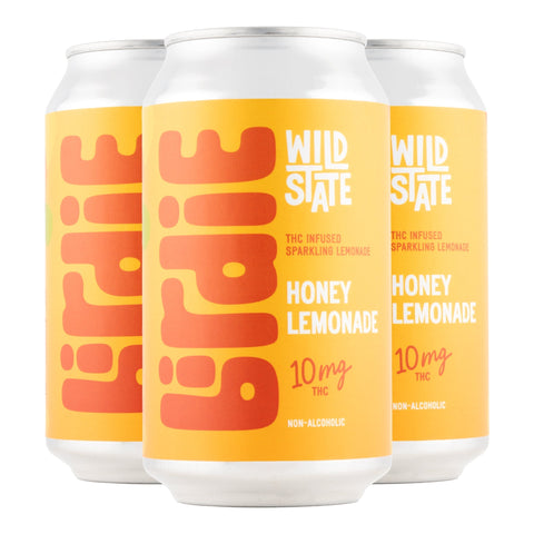 Birdie Honey Lemonade Infused Sparkling Lemonade 10mg THC - Hemp House