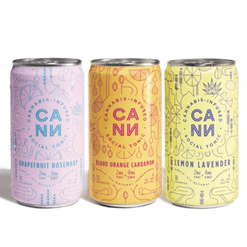 CANN Cannabis-Infused Social Tonic 2mg THC (3 Flavors) - Hemp House Store