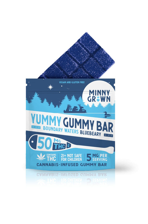 MINNY GROWN Cannabis Infused Gummy Bars 50 mg THC (4 Flavors) - Hemp House Store