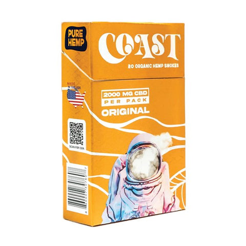 COAST SMOKES 10 pack CBD Cigarettes (8 Flavors) - Hemp House Store