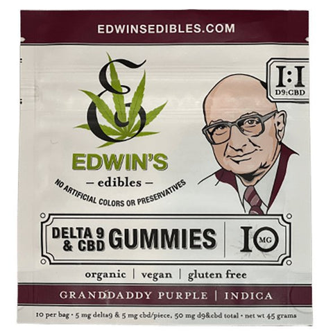 EDWINS EDIBLES Delta-9 THC Gummies 50mg THC (8 Flavors) - Hemp House Store