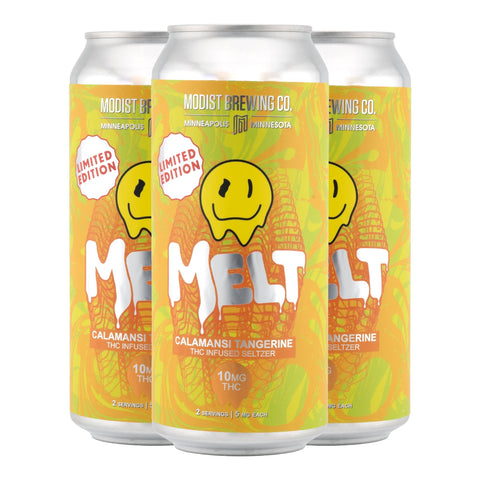 MODIST BREWING Melt Infused Seltzer 10mg THC (3 Flavors) - Hemp House Store