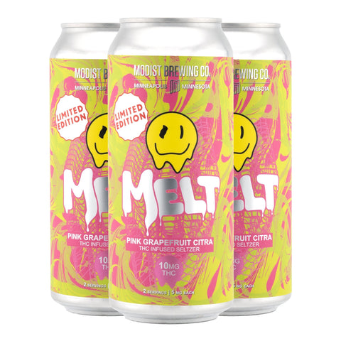 MODIST BREWING Melt Infused Seltzer 10mg THC (3 Flavors) - Hemp House Store