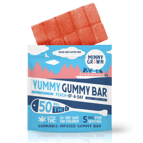 MINNY GROWN Cannabis Infused Gummy Bars 50 mg THC (4 Flavors) - Hemp House Store