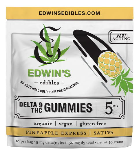 EDWINS EDIBLES Delta-9 THC Gummies 50mg THC (8 Flavors) - Hemp House Store